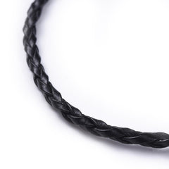 Necklace Braided Cord 17" Black 1/pk