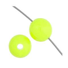 6mm Round Plastic Beads 1000/pk - Fluorescent Chartreuse