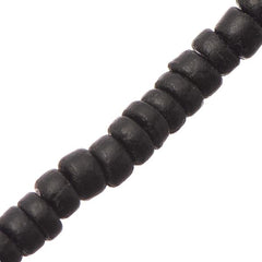 5mm Black Coco Pukalet Wood Beads 127/pk