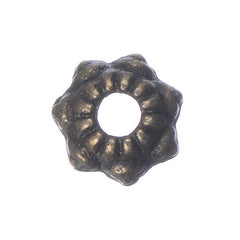 6mm Antique Brass Bead Caps 20/pk