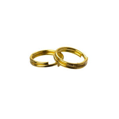 7mm Split Rings Gold 100/pk