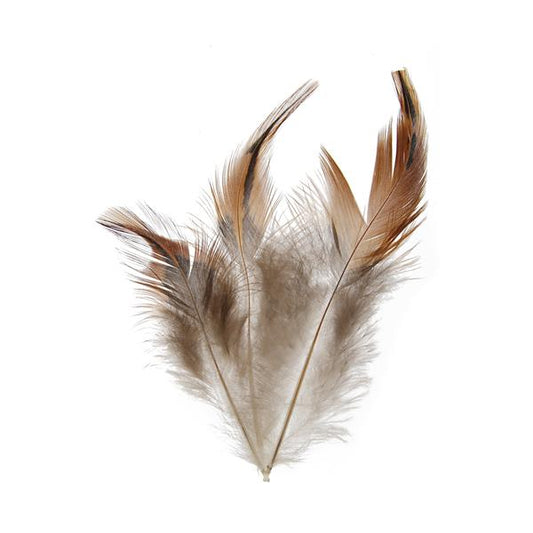 Rooster Furnace Saddle Feathers 3-6" Natural 3g