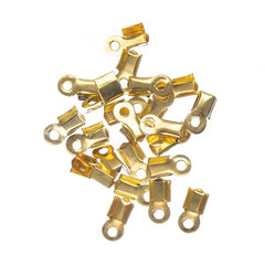 3.5mm Cord Ends Gold 100/pk
