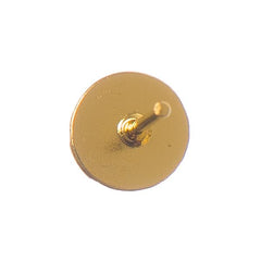 Gold Earring Studs with 6mm Pad 100/pk