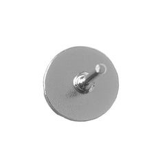 Silver Earring Studs with 6mm Pad 10/pk