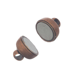 7x11mm Antique Copper Magnetic Clasp 10/pk