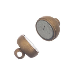 7x11mm Antique Brass Magnetic Clasp 10/pk
