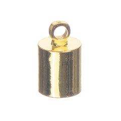 6mm Gold End Caps 10/pk
