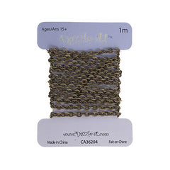 Chain Rolo 2x2.5mm Links Antique Brass 1m