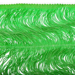 14 inch Kelly Green Chainette Fringe by the yard
