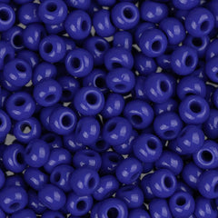 8/0 Czech Seed Beads #1583V Opaque Medium Royal Blue 22g