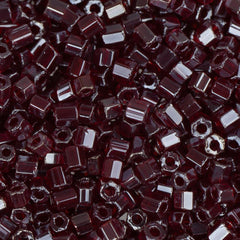 10/0 Czech 2 Cut Seed Beads Luster Garnet 22g
