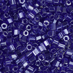 10/0 Czech 2 Cut Seed Beads Luster Dark Blue 22g