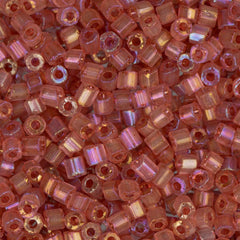 10/0 Czech 2 Cut Seed Beads Transparent Natural Pink AB 22g