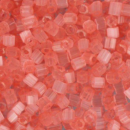 10/0 Czech 2 Cut Seed Beads Satin Light Pink Solgel 22g