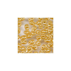 Czech Miniduo Beads 6g Ivory White Luster