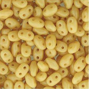 Perles Tchèques Miniduo 8g Ivoire