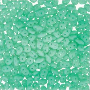 Tchèque Miniduo Perles 8g Vert Turquoise