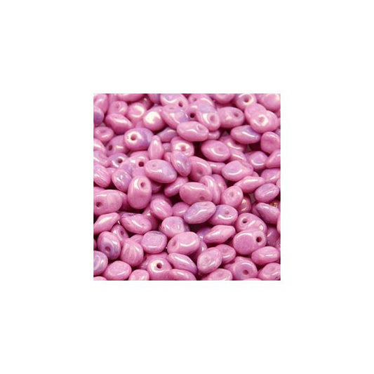 Czech Superuno Beads 22g Craie Lustre Lilas