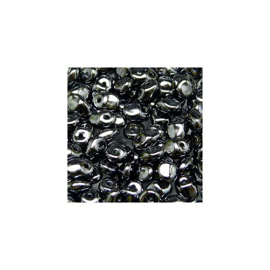 Perles tchèques Superuno 22g Jet Hematite