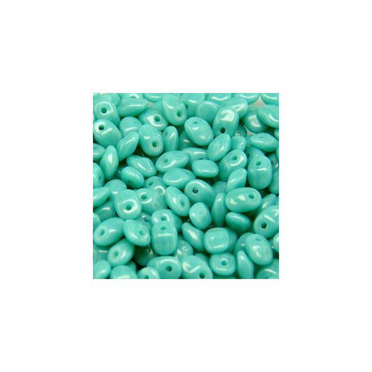 Perles Tchèques Superuno 22g Vert Turquoise