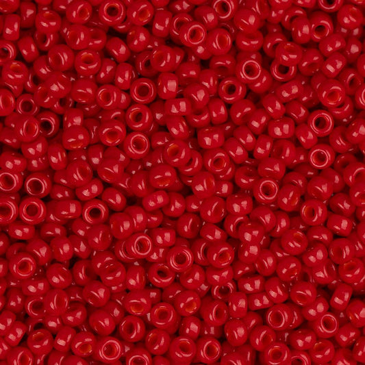 15/0 Perles Miyuki Rocailles #1684 Rouge Opaque 22g