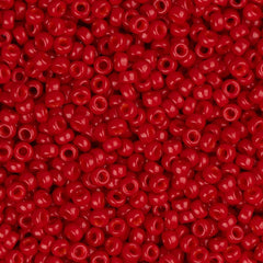 15/0 Miyuki Seed Beads #1684 Opaque Red 22g