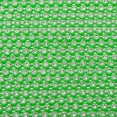 Plastic 2mm Neon Green Rhinestone Banding 10yd/pk