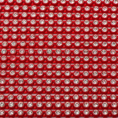 Plastic 2mm Red Rhinestone Banding 10yd/pk