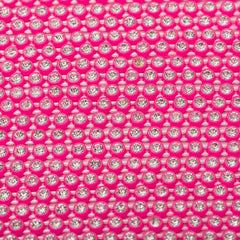 Plastic 2mm Neon Pink Rhinestone Banding by the Yard