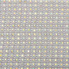 Plastic 2mm White AB Rhinestone Banding 10yd/pk