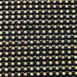 Plastic 2mm Black AB Rhinestone Banding by the Yard