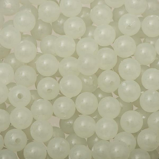 Perles rondes en plastique de 8 mm 1000/pk - Glow In The Dark