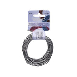 Cordon en cuir argenté métallique de 1,5 mm 5 yd