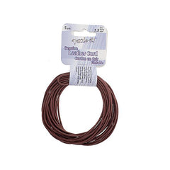 1.5mm Metallic Rust Leather Cord 5yd