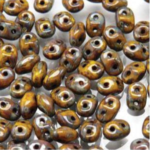 Tchèque Miniduo Perles 8g Citron Picasso