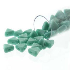 *6mm Kheops par Puca Beads 9g - Op Green Turquoise