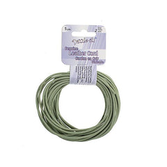 2mm Pistachio Leather Cord 5yd