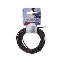 2mm Light Chocolate Leather Cord 5yd