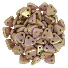 Triangle Beads Luster Rose Gold Topaz 9g Vial