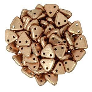 Flacon de 9 g en cuivre métallisé mat Triangle Beads