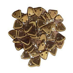 Triangle Beads Bronze Olivine 9g Vial