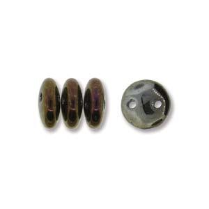 Perles de lentilles tchèques Iris Brown 50/fil
