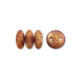Perles de lentilles tchèques Cuivre rose laiteux Picasso 50/fil