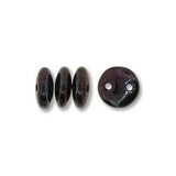 Perles de lentilles tchèques lustre métallique améthyste 50/fil