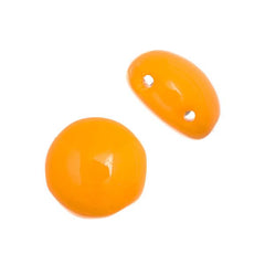 Czech Candy Beads 22/strand - Opaque Orange