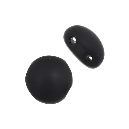 *Czech Candy Beads 8mm Matte Black 22/strand