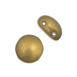 Czech Candy Beads 22/strand - Antique Gold Bronze