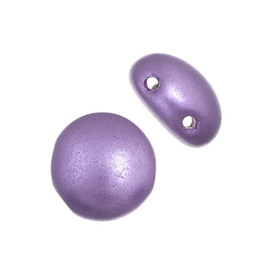 *Czech Candy Beads 8mm Violet Pearl Pastel 22/strand