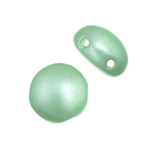 *Czech Candy Beads 8mm Mint Pearl Pastel 22/strand